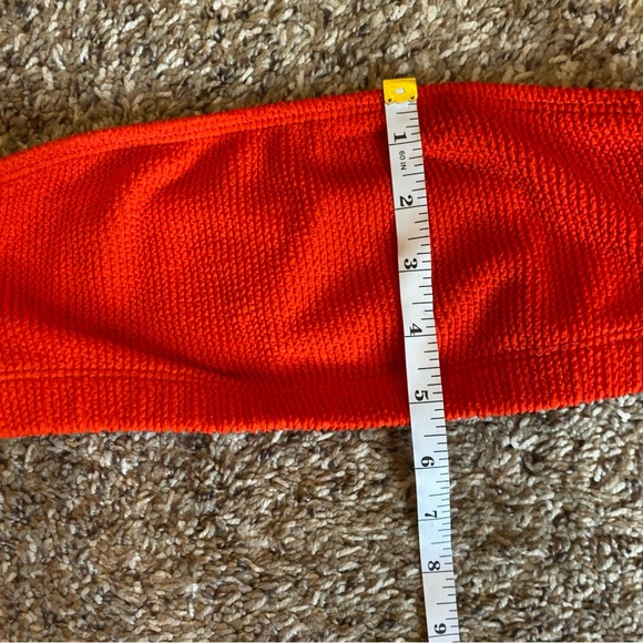 Good American Crinkle Textured Bikini Red Size 1/2 - Picture 11 of 11